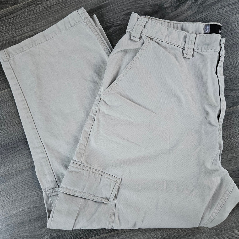 Vintage Levi's SilverTab Khakis Mens 36x30 Pants Cargo Pockets Wide Leg Baggy